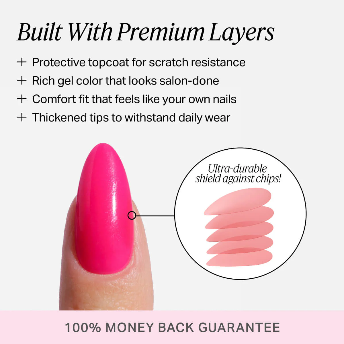 Nude Attitude Press On (Almond) - Image 8