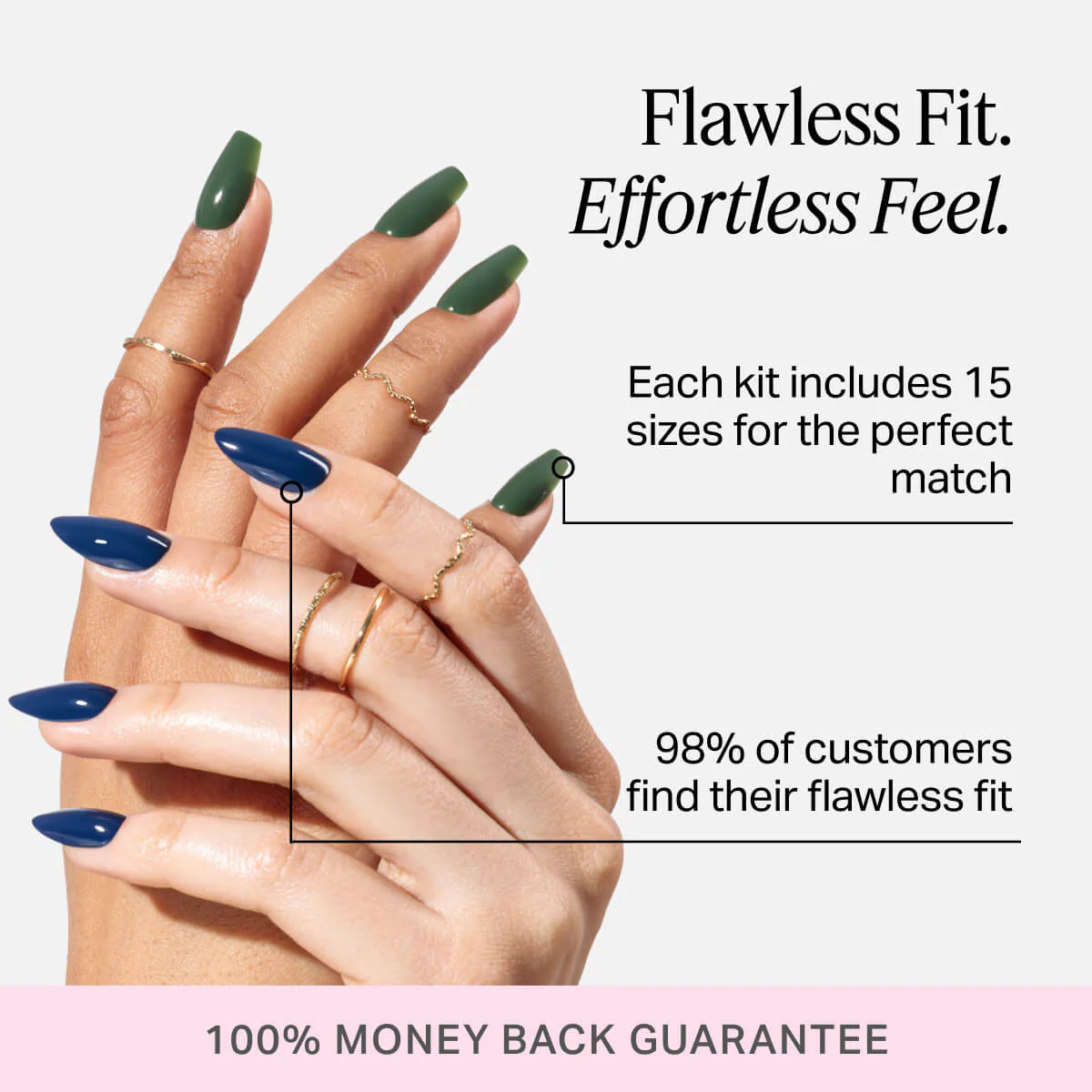 Nude Attitude Press On (Almond) - Image 6